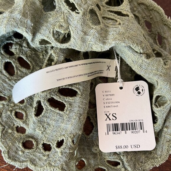 NWT Free People FP One Perla Top (XS - Grasslands) - Picture 5 of 6